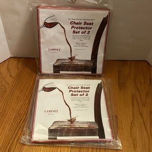 Laminet 2 sets chair seat cover protector (each set of 2 covers making total 4 )